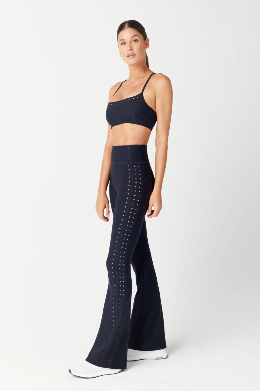 GIGI C Women's Genevive Flare Leggings - High Waisted Yoga Pants for Women, Bootcut Workout Leggings